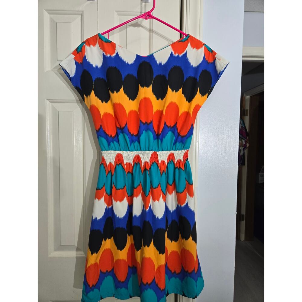 Multicolor mini dress, stranger things eleven look sz PP